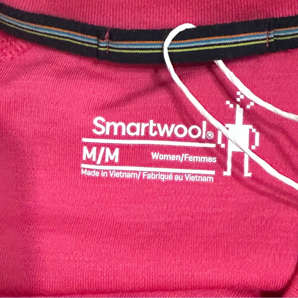 NWY SmartWool Womens Baselayer Long Sleeve Shirt, Size- Medium, Pink - Picture 10 of 11